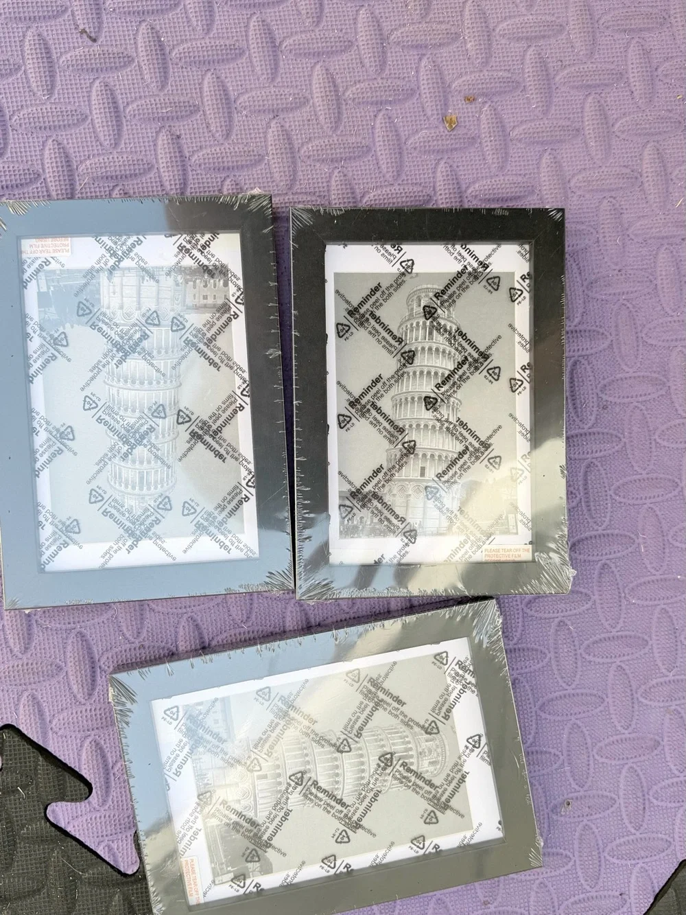 4” by 6” -Black Photo Frame Set of 3- Elegant Home Accents